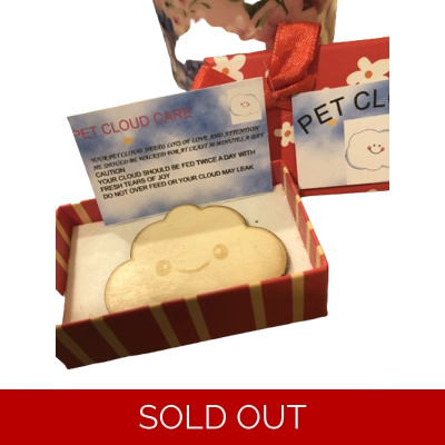 Novelty gift for someone who has everything A PET CLOUD £2.50